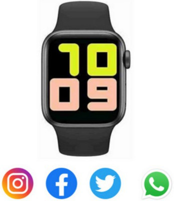 MindsArt Bluetooth calling 4G pedometer notifier Smartwatch(Black Strap, free)