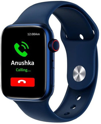 SuviTime T500 Plus Full HD display,bluetooth calling and complete health tracking Smartwatch(Blue Strap, Free Size)