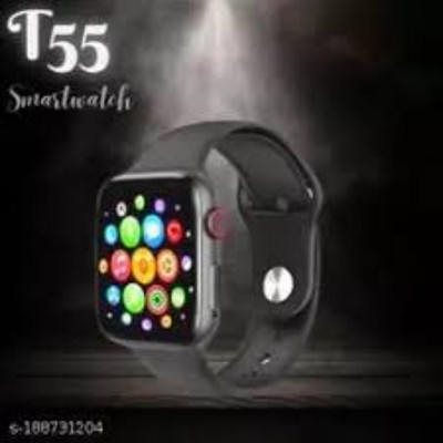 SYARA NBB_156R T55 Smart Watch Smartwatch(Black Strap, Free)