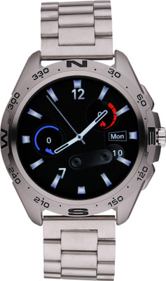 Minix Prime 1.32 inch Super-Amoled screen and IP68 Rating (Silver) Smartwatch(Silver Strap, Free Size)