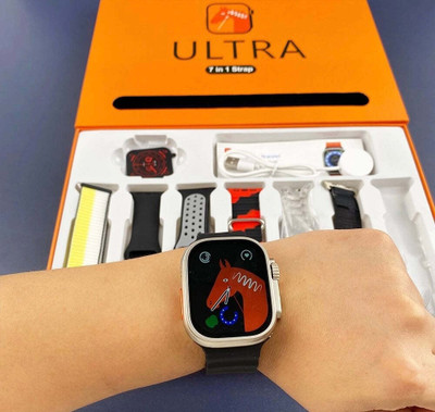 Tiya Traders 7 in 1 combo ultra T5 Smartwatch(Multicolor Strap, Free Size)
