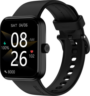Noise ColorFit Caliber Go with 1.69 inch HD Display, 40 Sports Modes, 150+ Watch Faces Smartwatch (Black Strap, Regular)
