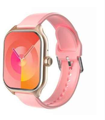 RGV H9 BT Calling, Fitness tracking Multiple Watch Faces,Sleep Monitor,Heart & SpO2 Smartwatch(PINK Strap, FREE SIZE)