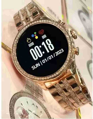 EVAAENTERPRISES Trendy Gen-9 Rose Gold and Blush Pink Strap Smartwatch(Pink Strap, 10)