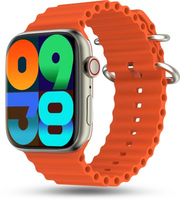 OffSonic T800 ultra HD Display/Waterproof/Bluetooth call Smartwatch(orange Strap, Free Size)