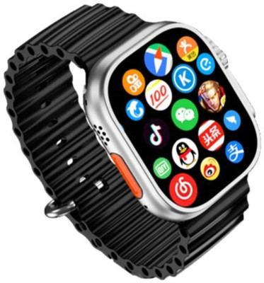 Techio Techio_T800_ Ultra_ smart_ watch_12_ Smartwatch(black Strap, free)