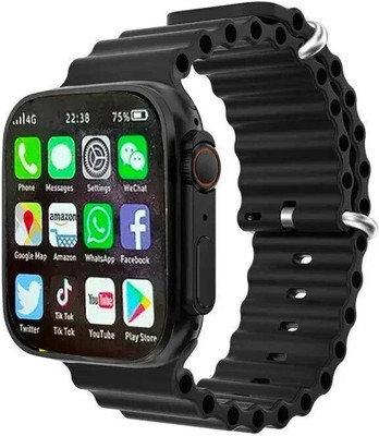 MNM T800 / S8 / T800/ T10 ULTRA SMART WATCH 4G Smartwatch(Black Strap, Free Size)