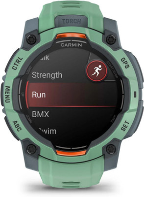 GARMIN Instinct 3,45Mm,Amoled,Neo Tropic Bezel W/Neo Tropic Band,(A04883) Smartwatch(Neo Tropic Strap, Free Size)