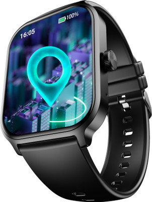 boAt Storm Call 3 Plus w/ Turn by Turn Navigation, QR Tray, 4.97cm(1.96'') HD Display Smartwatch(Active Black Strap, Free Size)