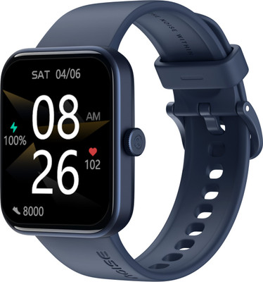 Noise ColorFit Caliber Go with 1.69 inch HD Display, 40 Sports Modes, 150+ Watch Faces Smartwatch (Blue Strap, Regular)