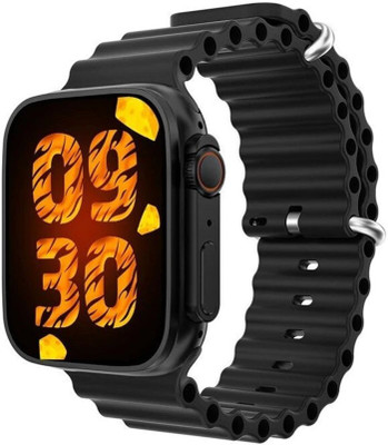 Svcreation T800 ultra Full screen Smart Watch Series 8 For Men & Women Bluetooth calling Smartwatch(Black Strap, Free Size)