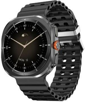 Samsurthi Electronics Ultra smart watch Smartwatch(black, orange ,white Strap, Free Size)