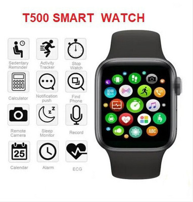 RKLS T500 Ultra Series Big 39mm Display Smart Watch with Bluetooth Calling Smartwatch(Black Strap, Free)