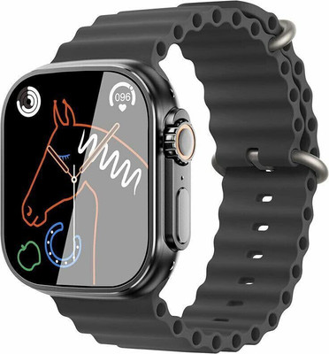 TechElectro S_T800 Ultra Smart Watch with Touch Display Bluetooth Calling Smartwatch(Orange Strap, Free)
