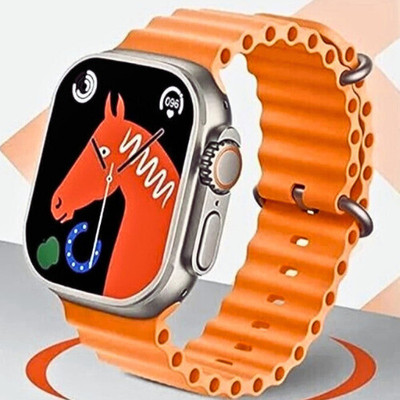 Wristkart T800 SMART WATCH Smartwatch(ORANGE Strap, FREE)