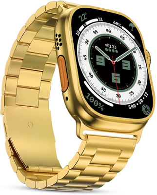 COREGENIX ULTRA Premium METAL with IPS-HD Display, Health Monitor For Android & iOS Smartwatch(Gold Strap, 44 mm)