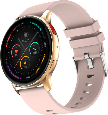 Fire-Boltt Eclipse 36.3mm (1.43) AMOLED Smartwatch, Bluetooth Calling, AI Voice Assistant Smartwatch(Pink Strap, Free Size)