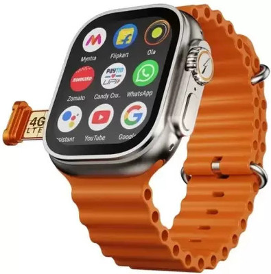 Veu T800 ULTRA Smart Watch No sim card Opetion Smartwatch NO sim card Smartwatch Smartwatch(Orange Strap, Free Size)