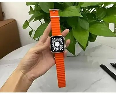 RLS T800 ULTRA SMARTWATCH BLUETOOTH Smartwatch(ORANGE Strap, Free Size)