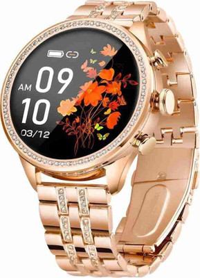 ZARRY Gen 9 Model Fitness Health Music Smartwatch Next Generation of Women and Girls Smartwatch(Golden Strap, Freesize)