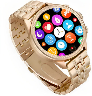 dicrobots GEN 9 Sleep Monitor, Blood Pressure Monitor, SOS Button Smartwatch(gold Strap, 45)