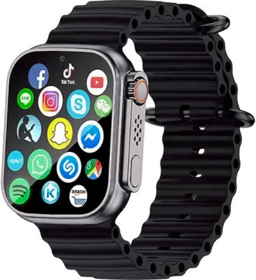 ROBB STARK Ultra Edition smart watch with WiFi GPS 4G Wireless Charger Smartwatch(Black Strap, Free Size)