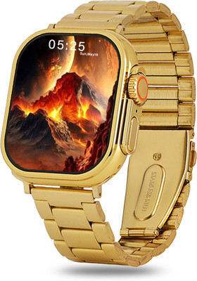 GameSir S9 Ultra Advanced With Health Tracking, Sports Modes, Music Control, and Calls Smartwatch(Gold Strap, Free Size)
