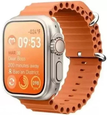 COREGENIX W9 ultra 2 Ultra Smartwatch WITH BIG TOUCH DISPLAY Smartwatch(ORANGE Strap, Free Size)