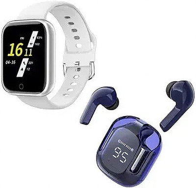 Rhobos Combo C792 Smart Watch with Heart Rate Tracking & Wireless Earbuds Smartwatch(Multicolor Strap, Free Size)