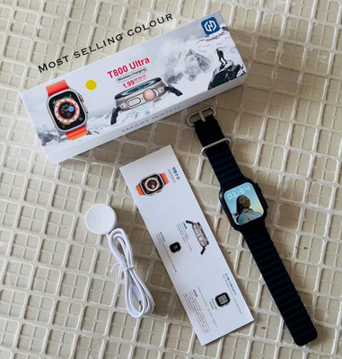WRADER Ultra Watch T800 Smartwatch(Black Strap, Freesize)