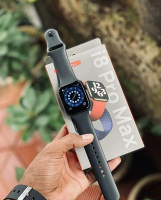 NIKHILX New i8 pro Max Smart watch Smartwatch(Black Strap, All)