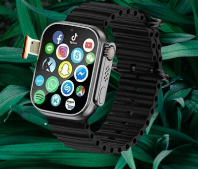BEAT IT T10 Smart watch with WiFi GPS 5G Network Sim Card supported S6 Smartwatch(Black Strap, Free Size)