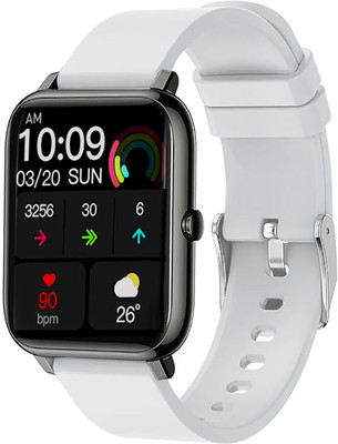 Time Up New Android iOS Phone BT Call 1.8 Inch Touchscreen With Speaker Fitness Tracker Smartwatch(White Strap, M)