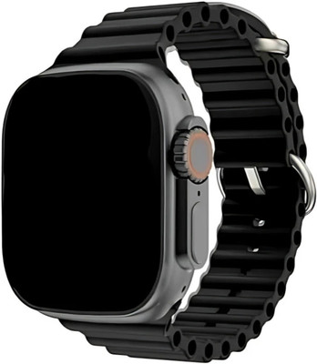 Techio T800 ultra serise smart watch wwith al assiast Smartwatch(Black Strap, FREE)