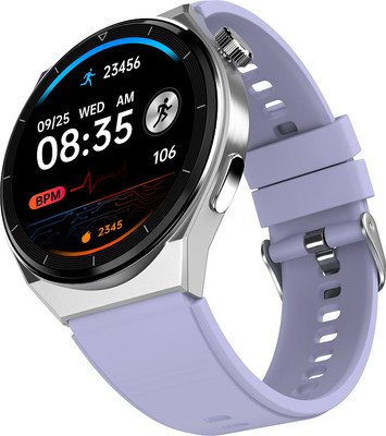 alt Spunk Pro, 1.45' AMOLED, Single Chip Bluetooth Calling, 100+ Watchfaces, Metal Smartwatch(Lilac Bliss Strap, Regular)