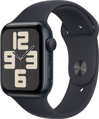 Apple Watch SE GPS 44mm Midnight Aluminium Case with Midnight Sport Band - M/L(Midnight Strap, Free Size)