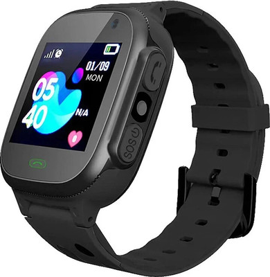 Sekyo S1 Kids Calling SmartWatch, Location Tracking, SOS, Class Mode, Camera, Safety Smartwatch(Black Strap, Parent Control App | Voice Chat | Long Battery Life)