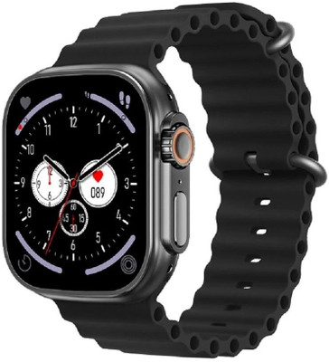 TechElectro T800 Ultra Smart Watch 1.99 inch Infinite Display,Bluetooth Calling Smartwatch(Black Strap, Regualar)