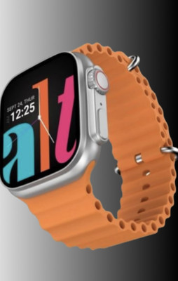 SHIVTAPI T800 Ultra Smartwatch(Orange Strap, FREE SIZE)