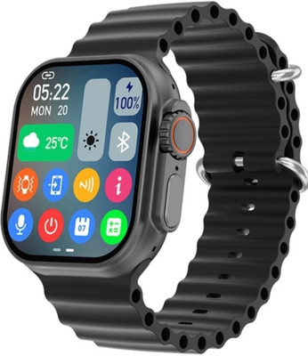 Wristkart T800 Ultra Smartwatch(Black Strap, Free)