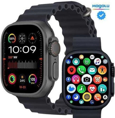 Cubonic T900 Ultra Bt calling Hiwatch App Aluminium Case Smartwatch(Black Strap, Free Size)