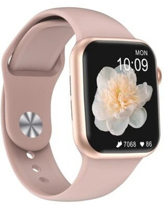 ASWITY T55 Series 9 Smart watch Bluetooth Calling Fitness Tracker Full Touch Display Smartwatch(pink Strap, Free Size)