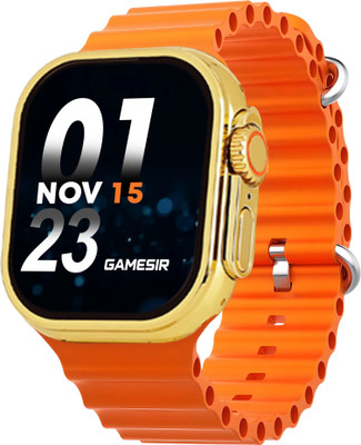 GameSir Orange S9 Ultra Smartwatch Silicon strap, Bluetooth Calling, Fitness & Music Smartwatch(Orange-0 Strap, Free Size)