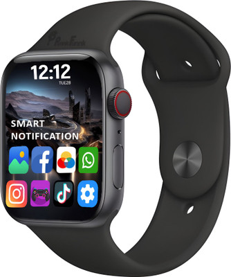 Wrixty T500 Pro HD Display Bluetooth Calling, Notifications, Fitness,Tracking, Music Smartwatch(Black Strap, Free Size)