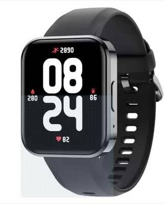 DIZO D Talk DW 32051 Smart Watch with Up to 7 Day Battery Life, Classic Black