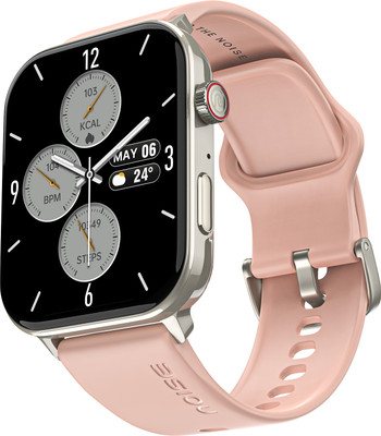 Noise Icon 5 with AI Watch Faces, AI Search, 1.95" AMOLED, Upto 10 Days Battery Smartwatch(Rose Pink Strap, Regular)