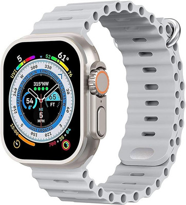 Techio T800 Ultra Smart Watch Hands-free Bluetooth, 1.99 Touch Screen (silver) Smartwatch(Silver Strap, Free Size)