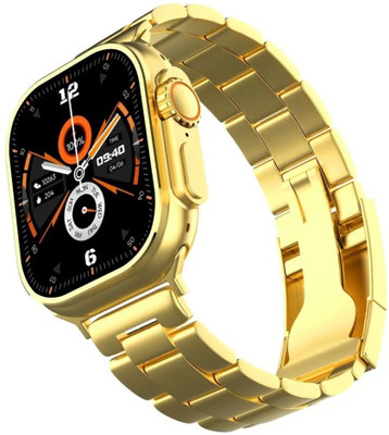 MAYAS S9 Ultra Max Gold Bracelet Strap + 2 Pair Strap Extra - BT Calling & Music Play Smartwatch(Gold Strap, Free Size) MAYAS S9 Ultra Max Gold Bracelet Strap + 2 Pair Strap Extra - BT Calling & Music Play Smartwatch(Gold Strap, Free Size)