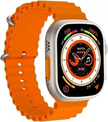 Veu T800 ULTRA Smart Watch No sim card Opetion Smartwatch NO sim card Smartwatch(ORANGE Strap, free size)