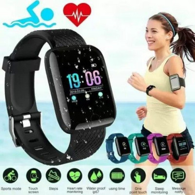 VIGIL IYE966_ID_116 Smart Watch Smartwatch(Black Strap, Free Size)